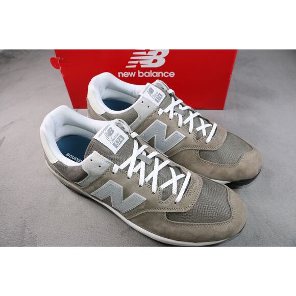 New Balance 574 Baseball Metal Cleats Mens Size 16 Gray White New w/ Box main image 6